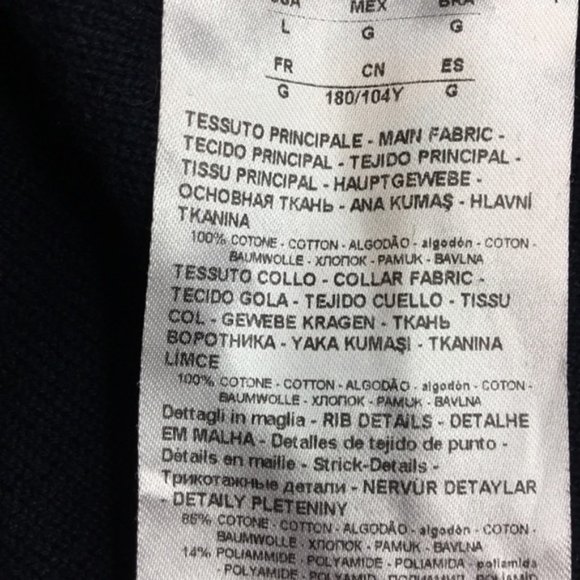 A l X Armani Exchange Quarter Zip Up Sweater Mock Neck Navy Large Men's - Picture 4 of 12